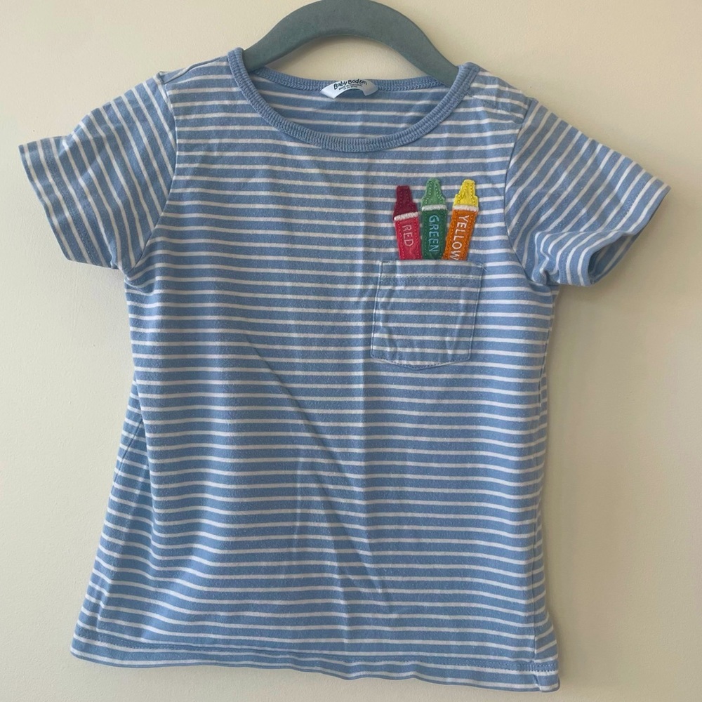Adorable Baby Boden pocket tshirt, size 18-24 months